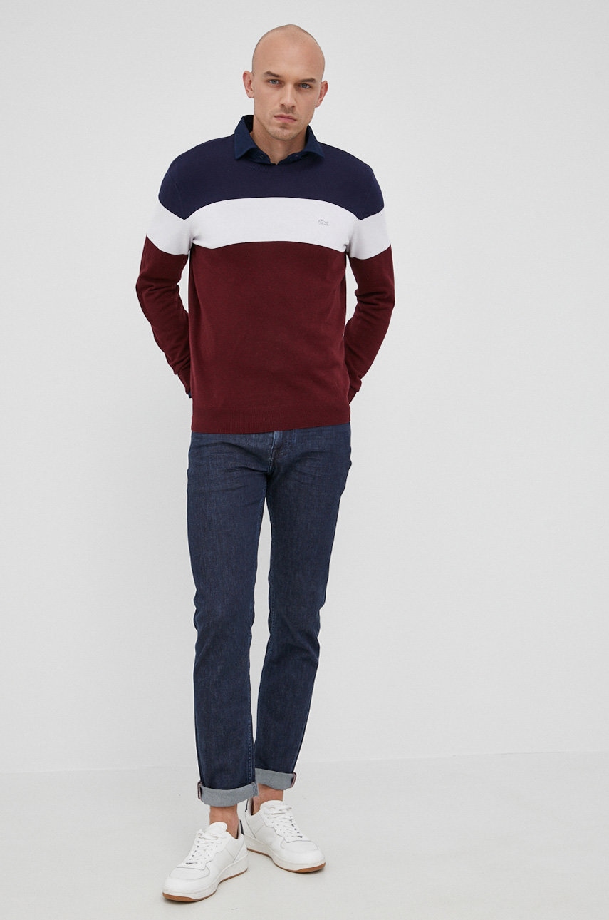 

Хлопковый свитер Lacoste мужской лёгкий