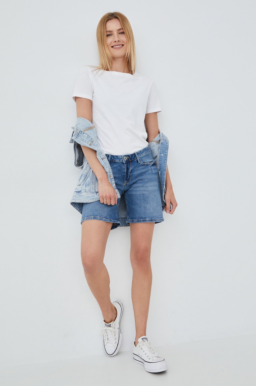 

Джинсові шорти Cross Jeans жіночі однотонні середня посадка