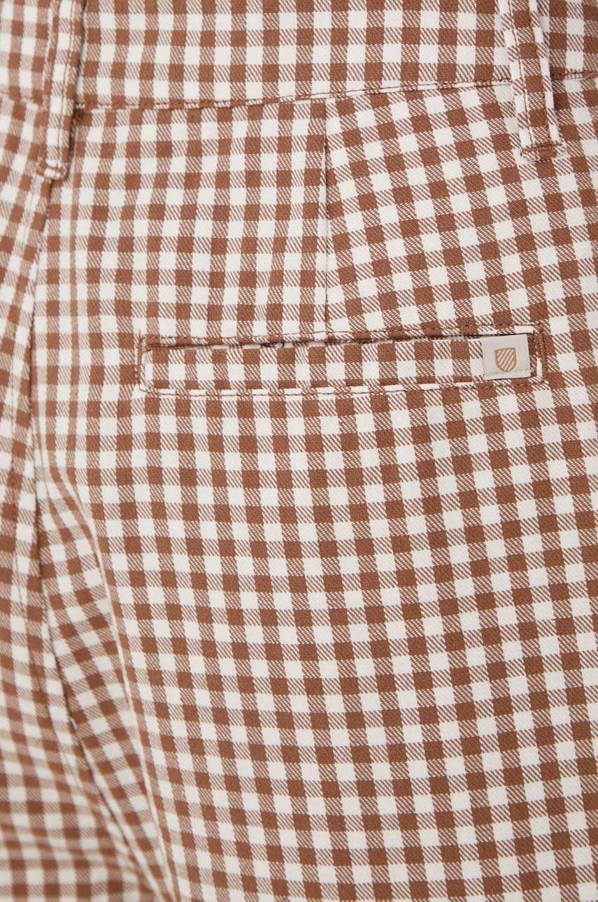 Σορτς Brixton γυναικεία, χρώμα: καφέ, φωτογραφία