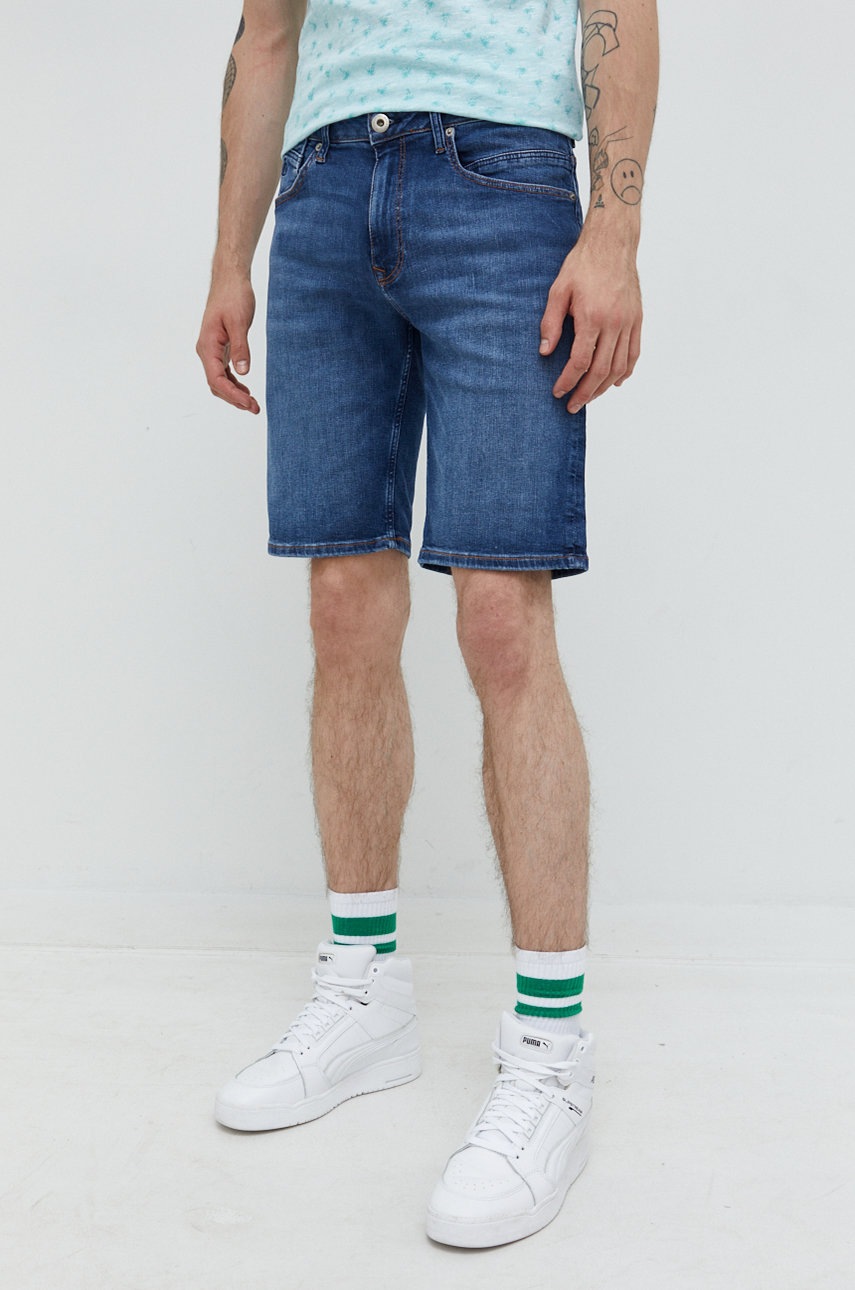 

Джинсовые шорты Cross Jeans мужские цвет синий