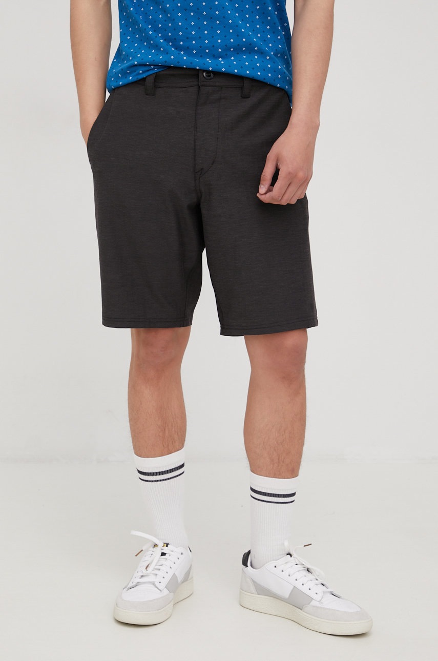 

Къси панталони Volcom в черно, Черен