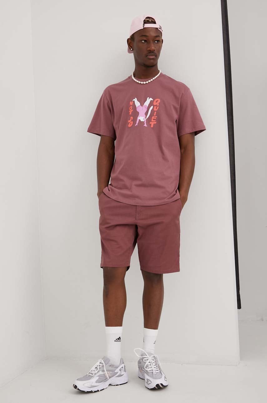 Volcom pantaloni scurti barbati, culoarea roz
