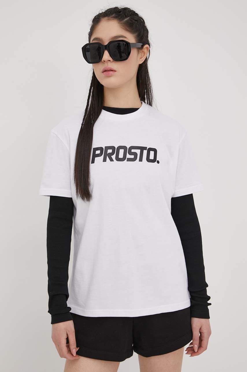 

Хлопковая футболка Prosto Clazzy цвет белый
