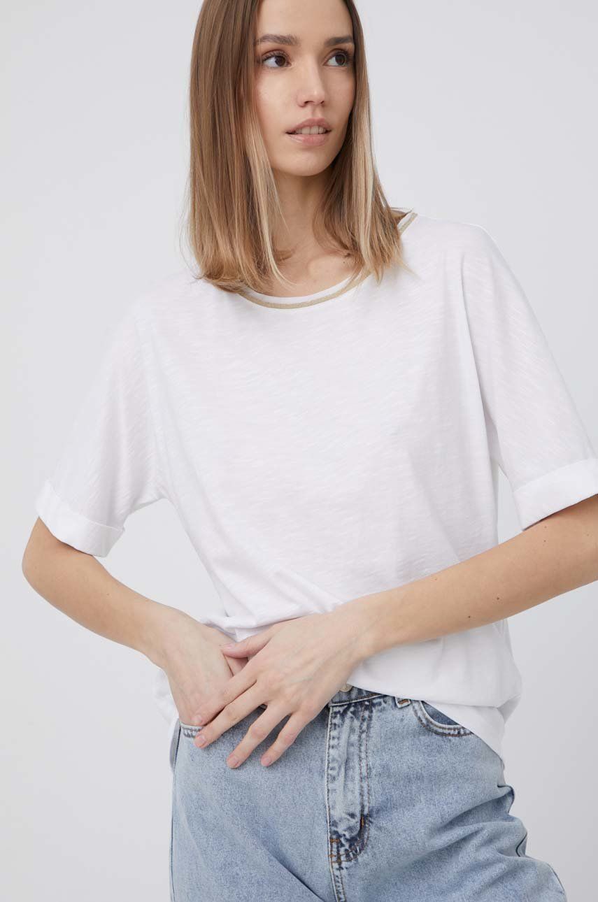 Geox t-shirt damski kolor biały