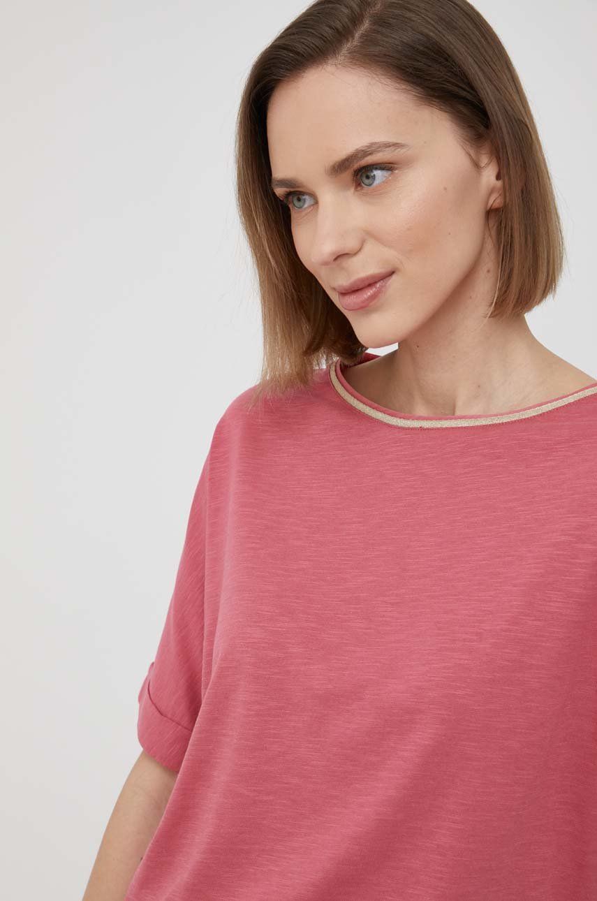 Geox t-shirt damski kolor różowy