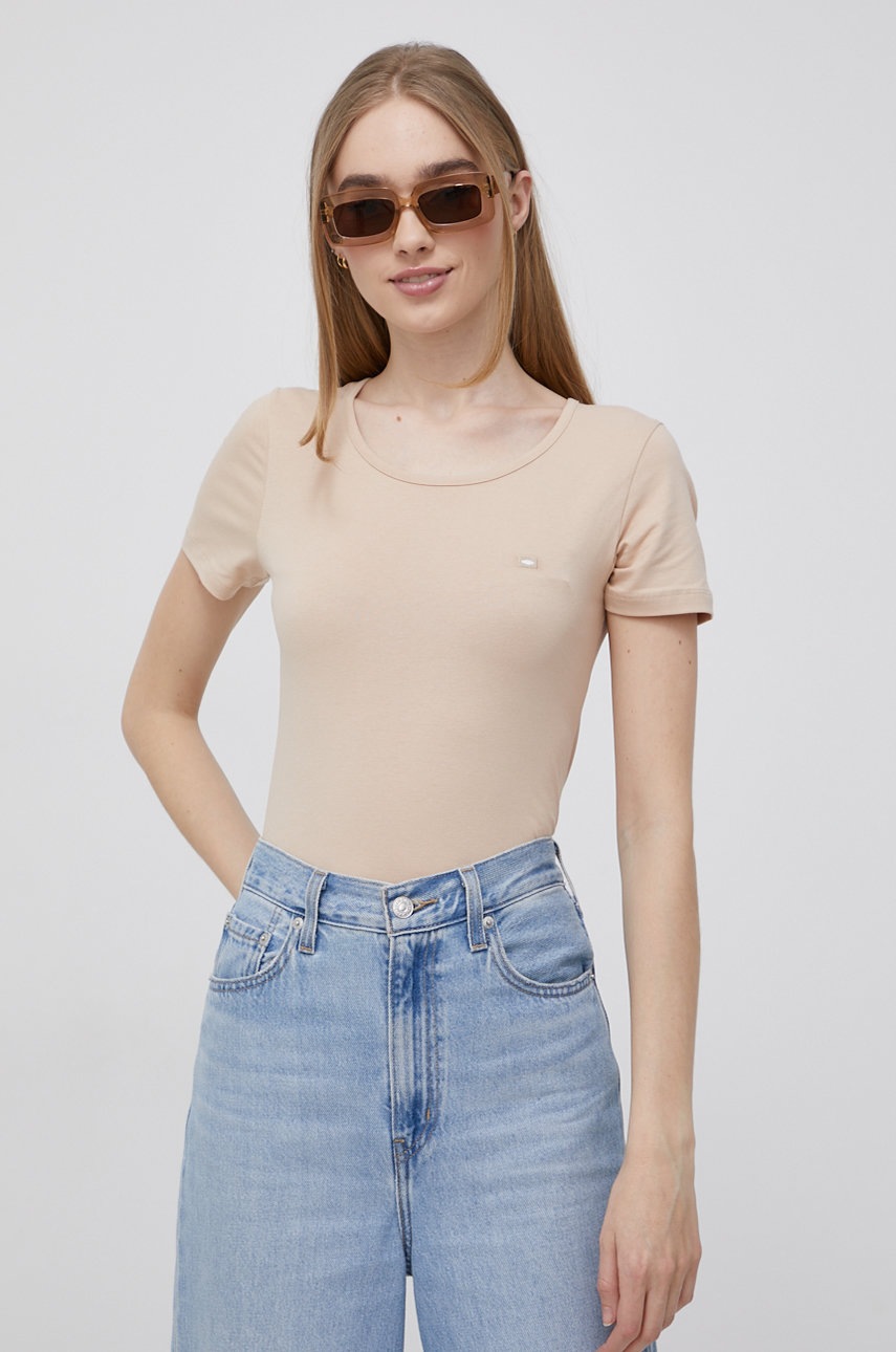 

Тениска Cross Jeans дамски в бежово, Бежов