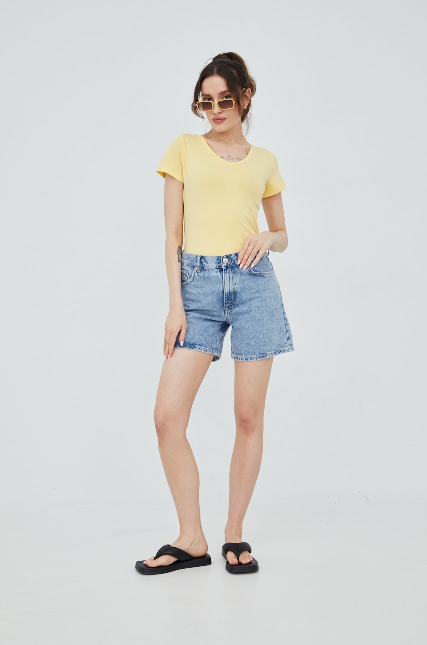 

Футболка Cross Jeans женский цвет жёлтый