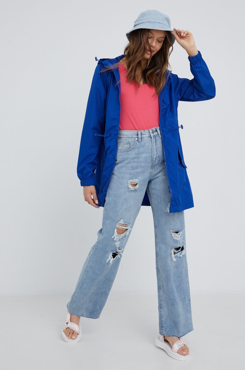 

Футболка Cross Jeans жіночий колір рожевий