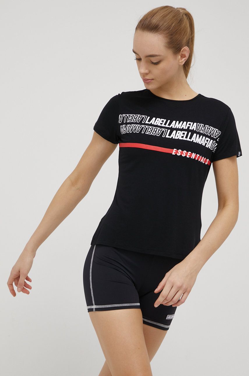 LaBellaMafia t-shirt Essentials damski kolor czarny