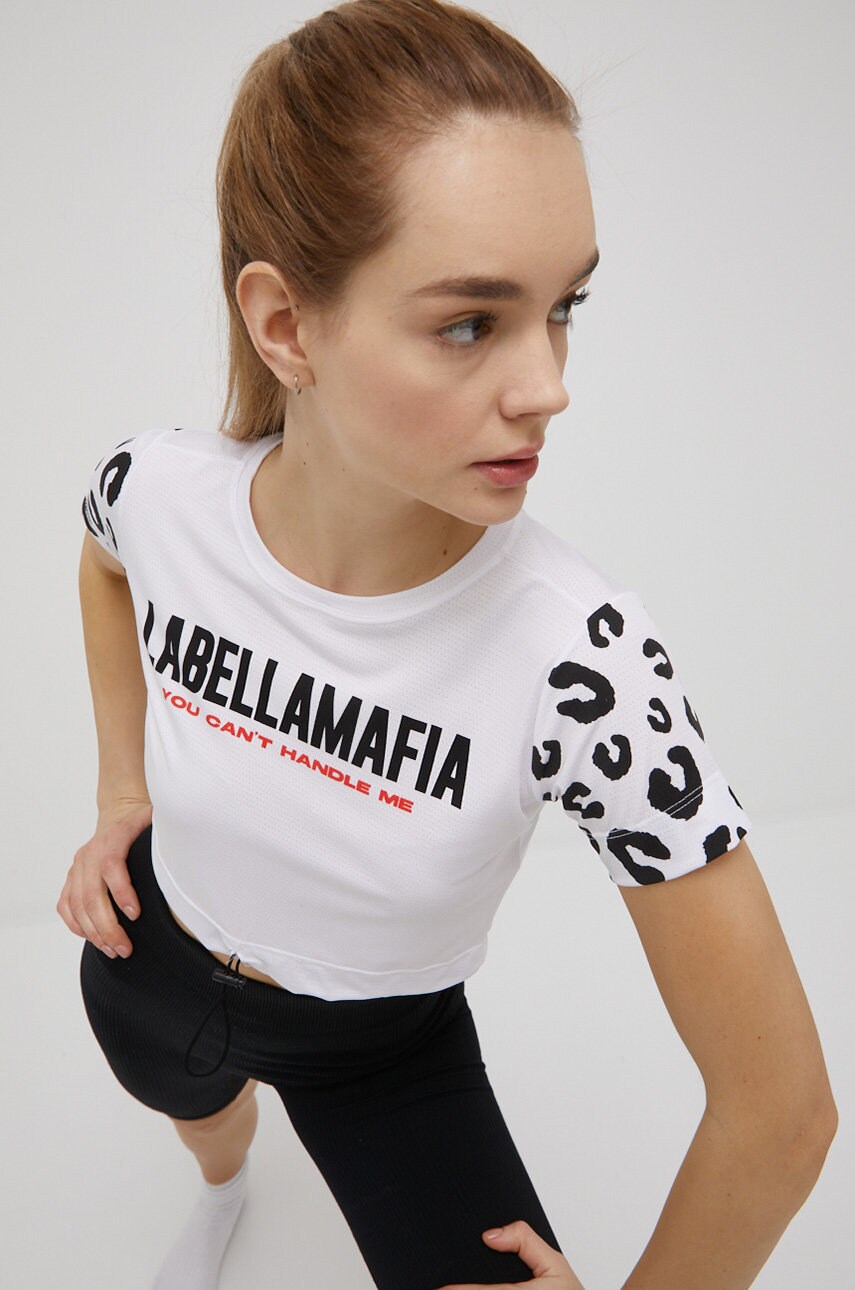 Labellamafia tricou frenetic femei, culoarea alb