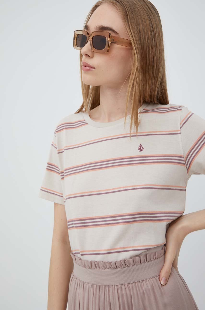 

Тениска Volcom в бежово, Бежов