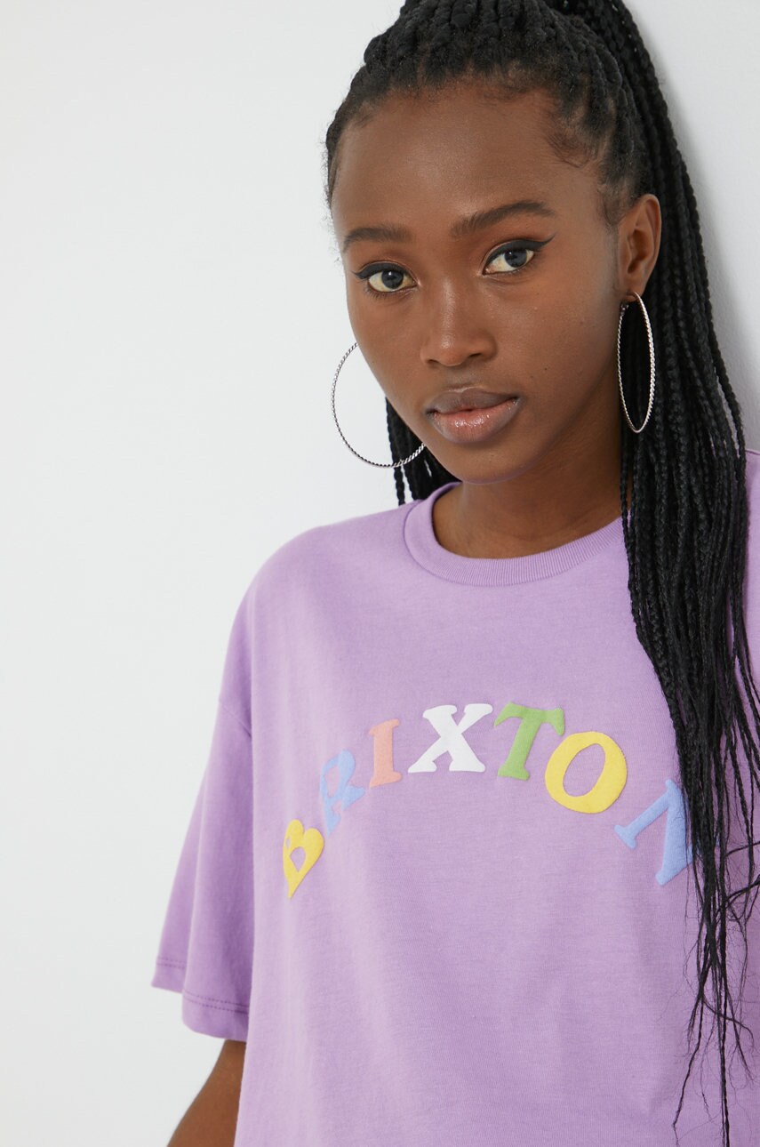 Brixton tricou femei, culoarea violet