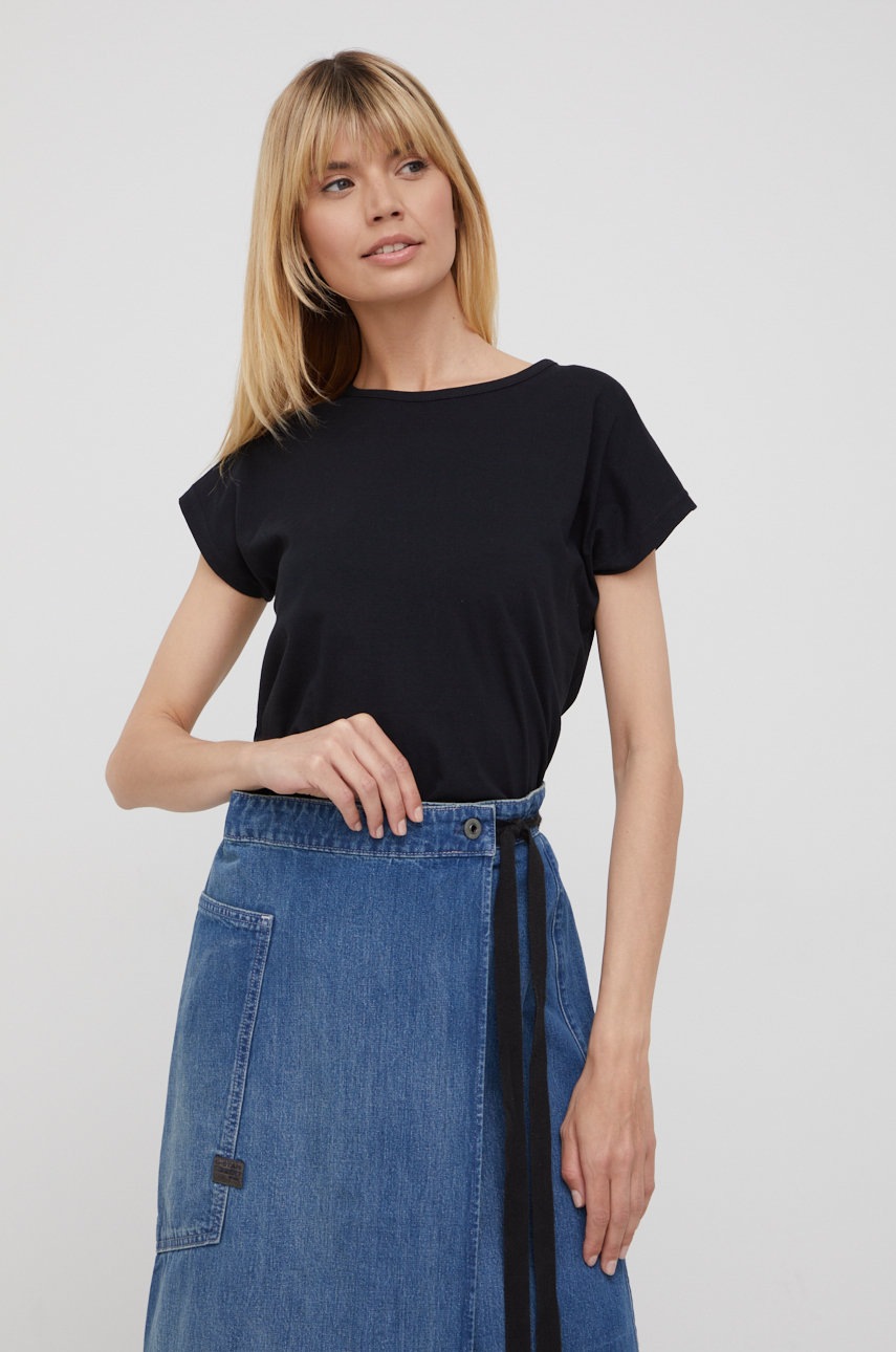 

Памучна тениска Lee Cooper в черно, Черен