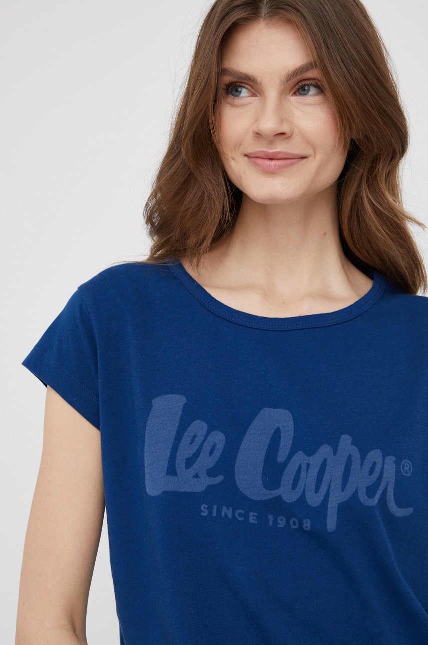 

Памучна тениска Lee Cooper в тъмносиньо, Тъмносин