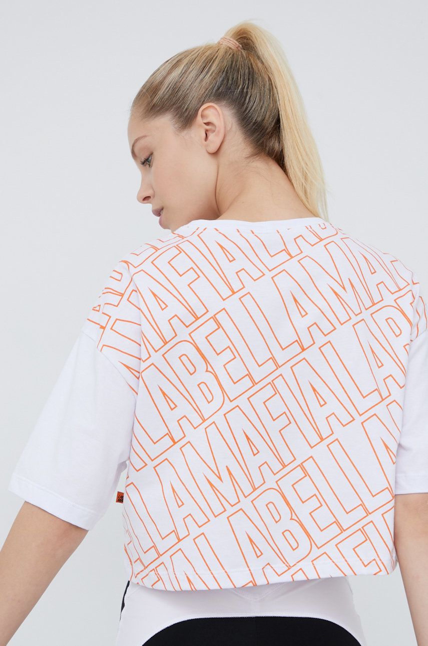 LaBellaMafia t-shirt Fire Orange damski kolor biały