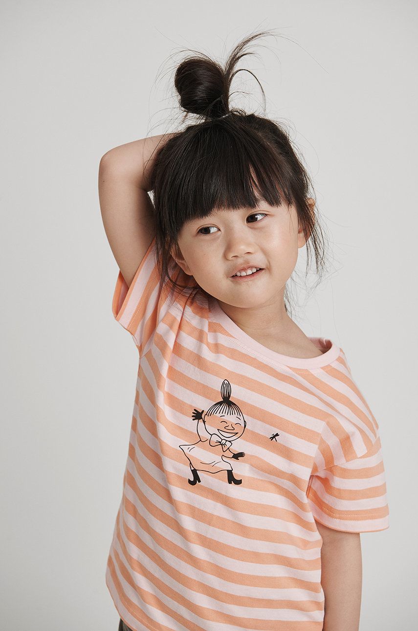 Reima t-shirt bawełniany dziecięcy kolor różowy