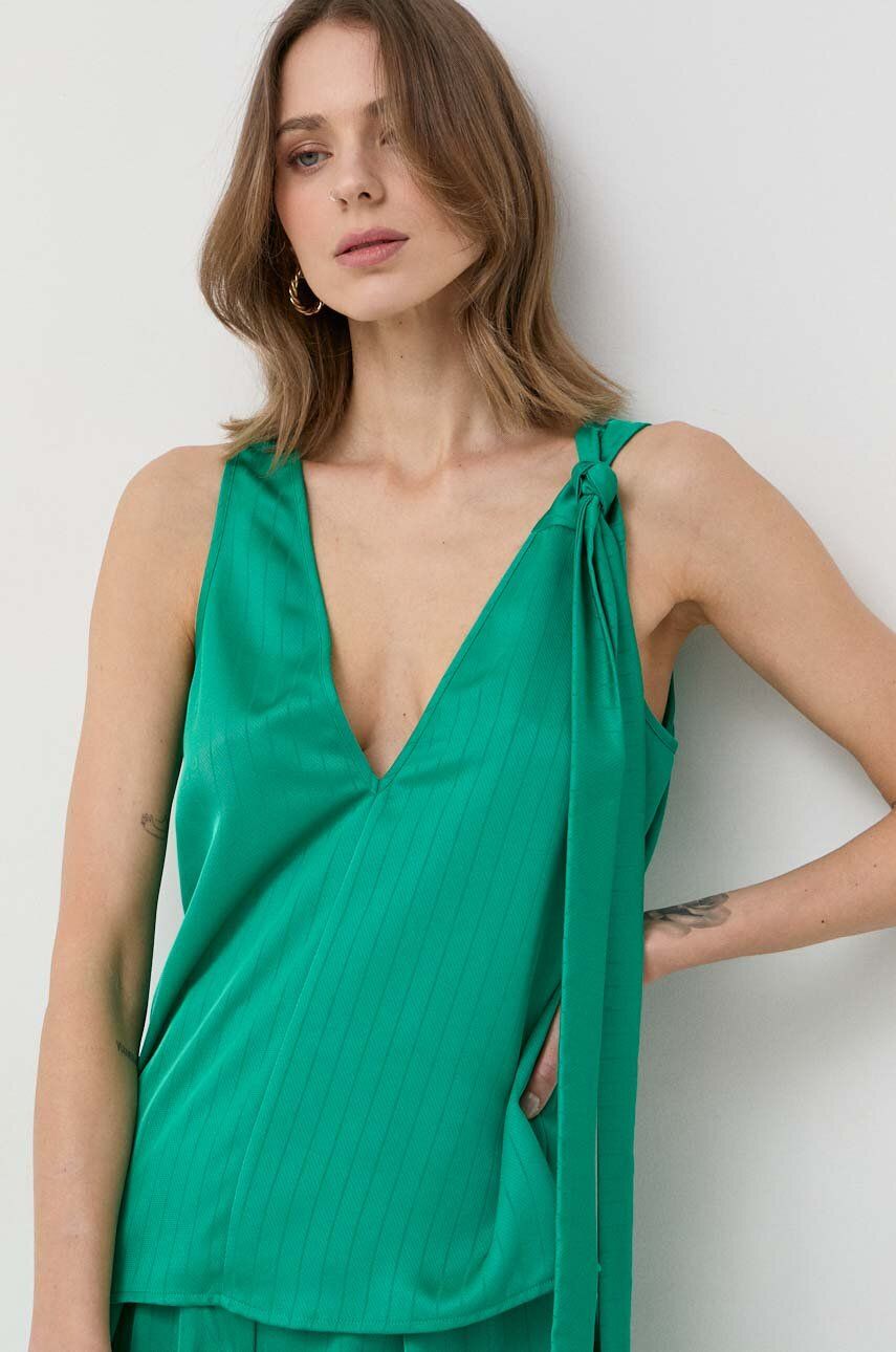 Silvian Heach bluza femei, culoarea verde, modelator answear.ro