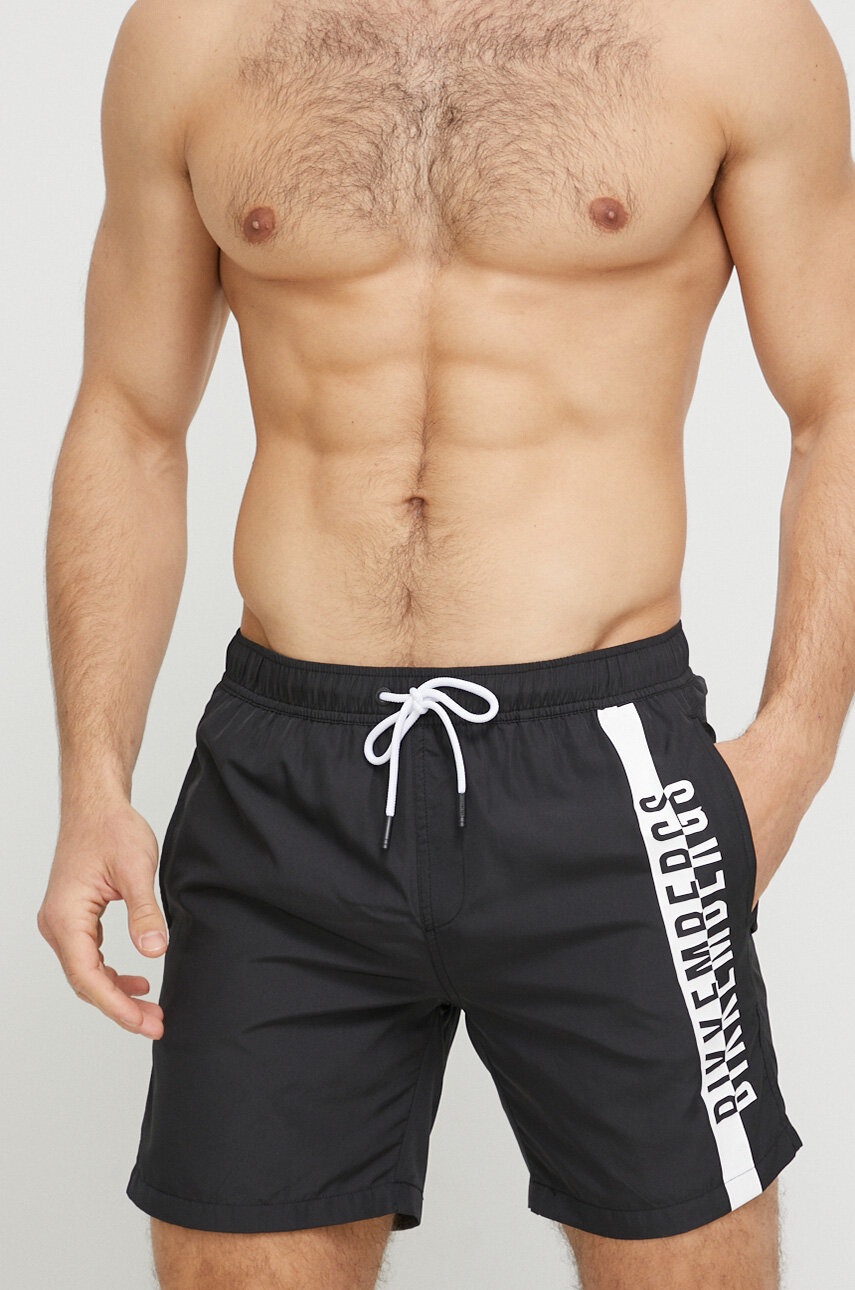 

Плувни шорти Bikkembergs в черно, Черен
