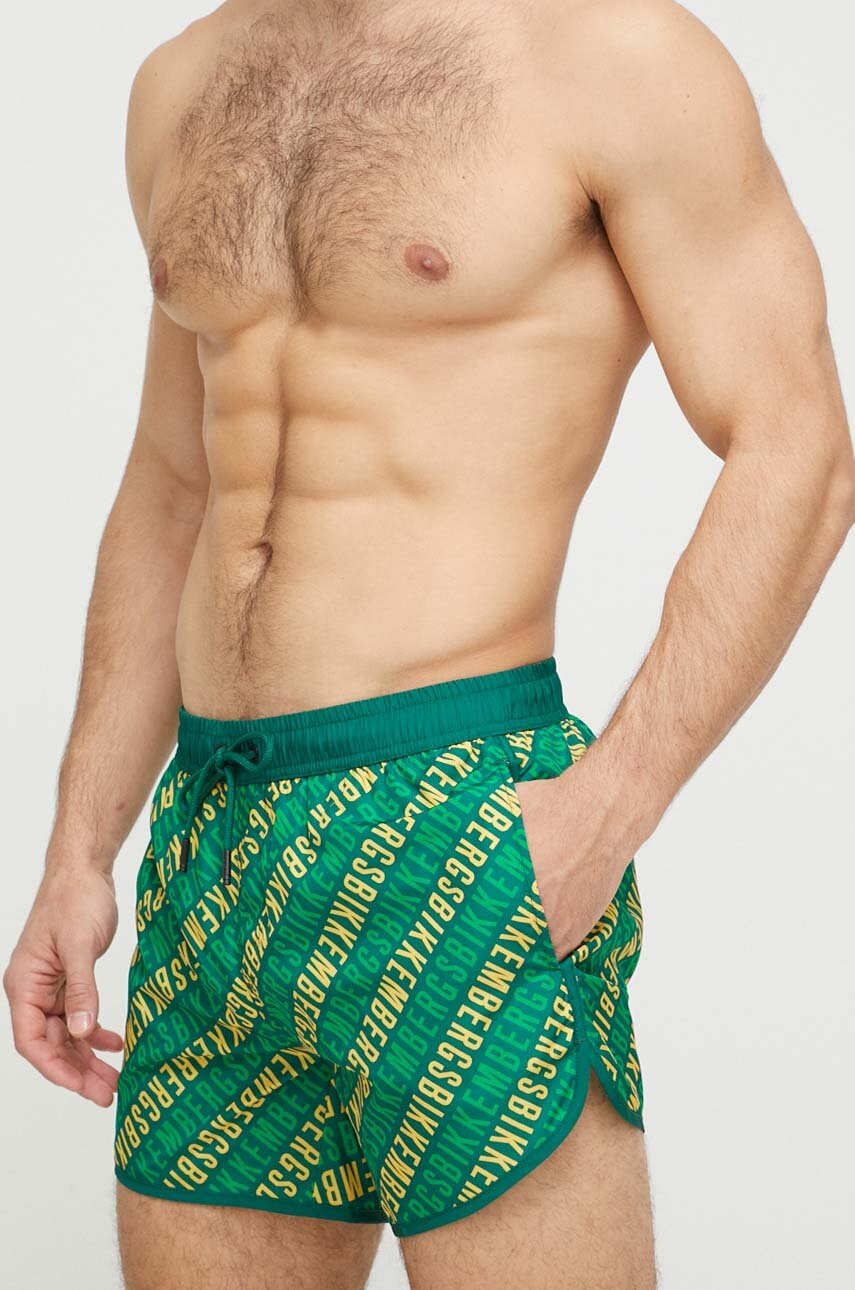 Bikkembergs pantaloni scurti de baie culoarea verde