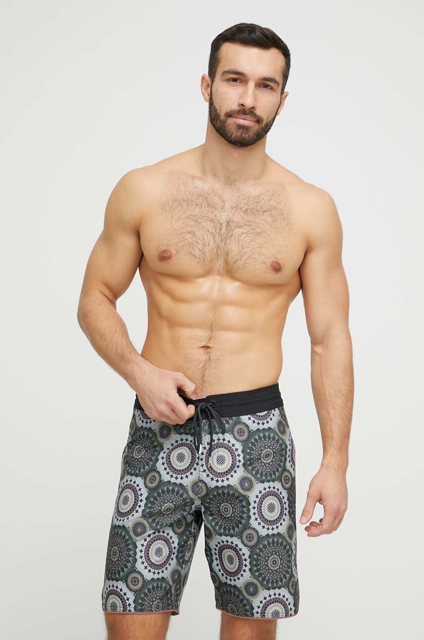 

Плувни шорти Volcom в зелено, Зелен