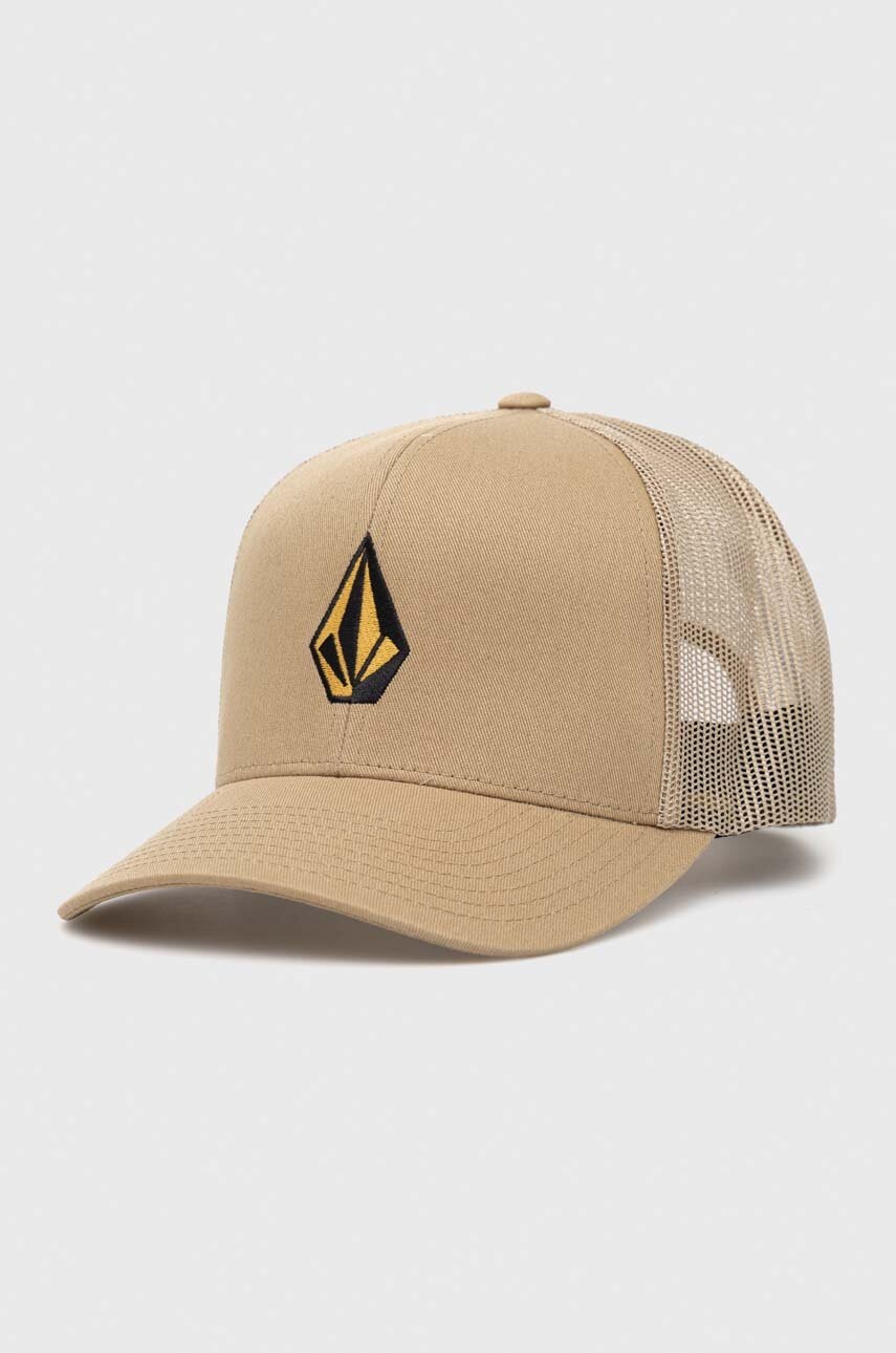 

Кепка Volcom цвет бежевый с аппликацией