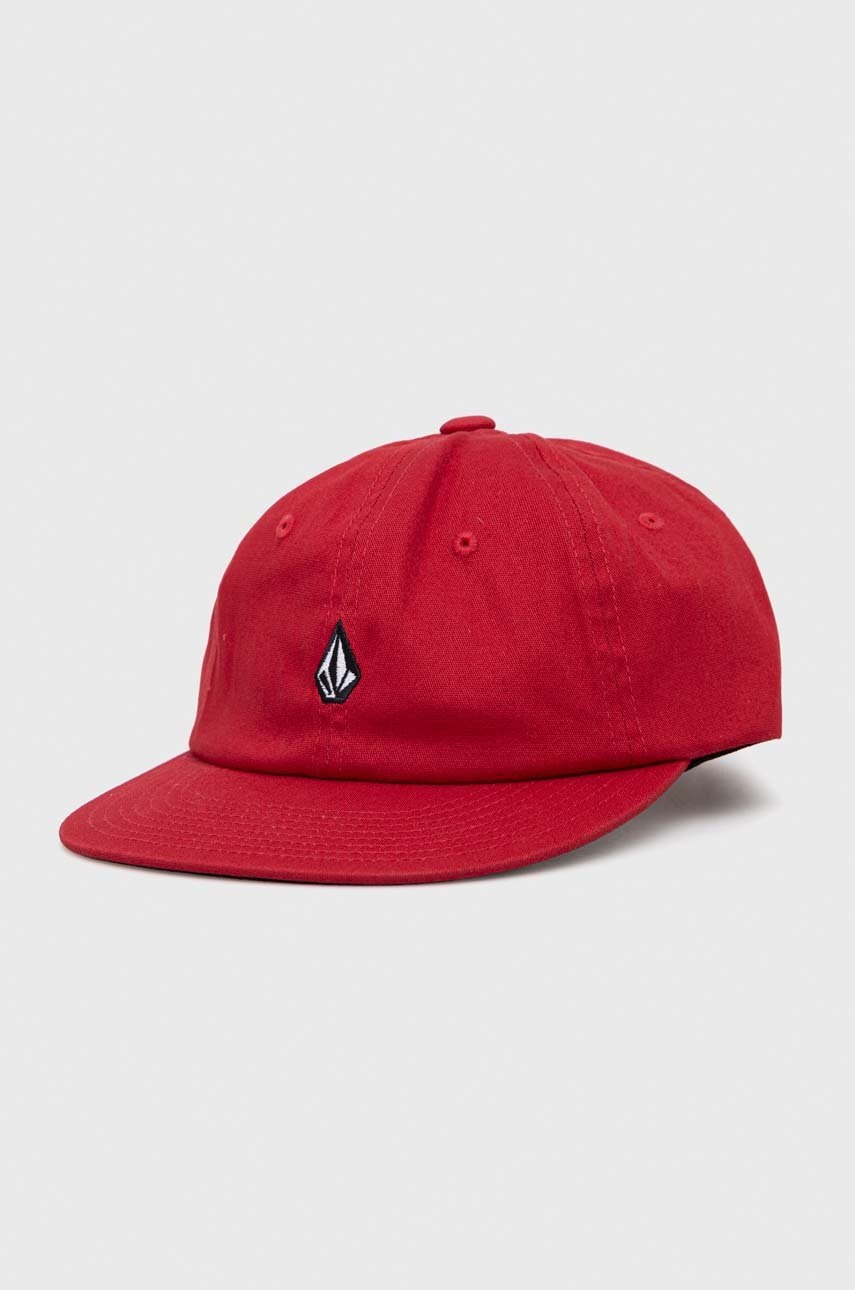 

Кепка Volcom цвет красный с аппликацией