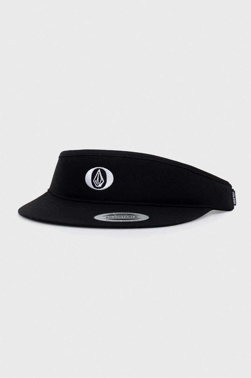 

Козирка Volcom в черно с изчистен дизайн, Черен