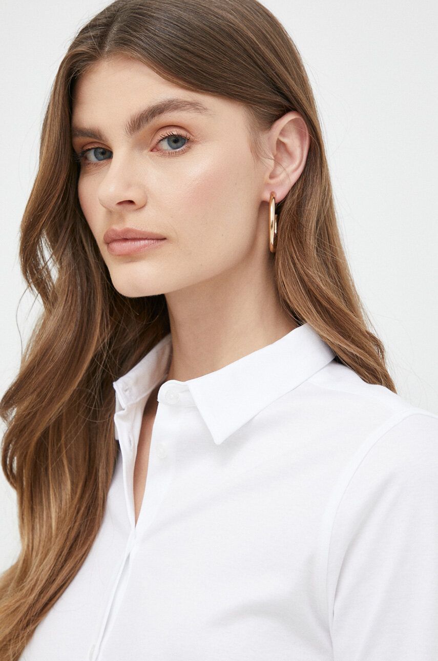E-shop Košile Mos Mosh bílá barva, regular, s klasickým límcem