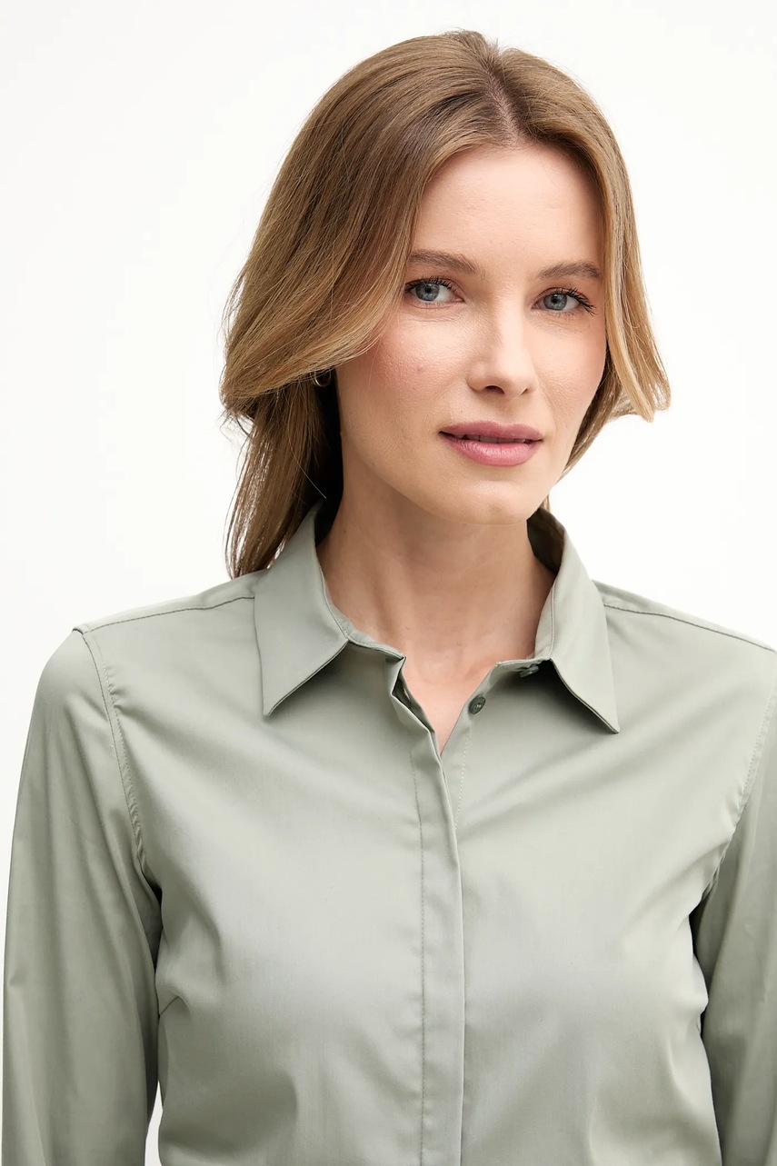 Πουκάμισο Mos Mosh χρώμα: μπεζ, 144070 φωτογραφία