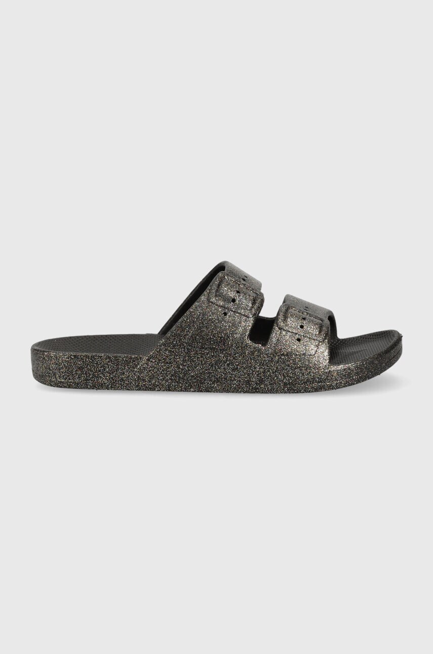 Freedom moses papuci celeste black femei, culoarea gri, fm.blkmugl