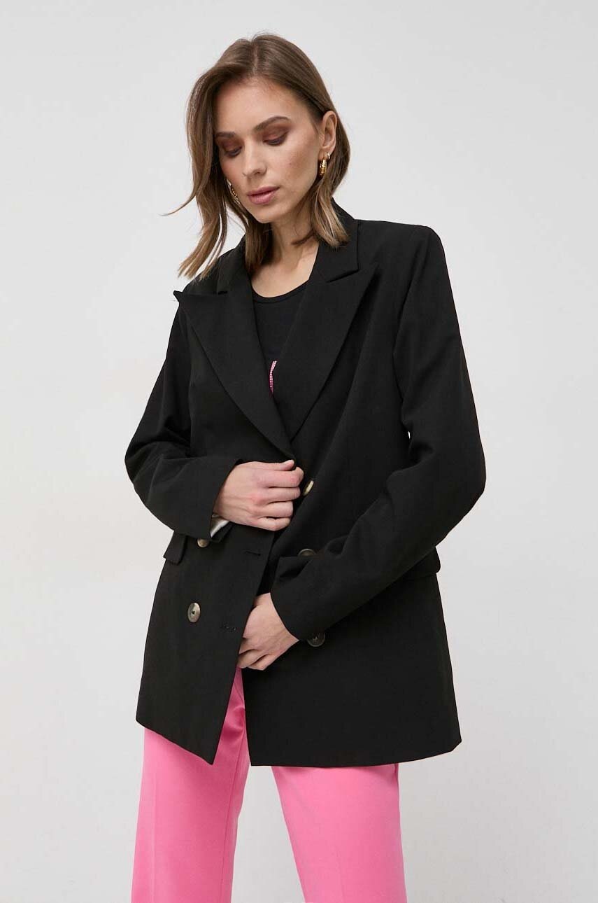 

Піджак Silvian Heach колір чорний oversize однотонна