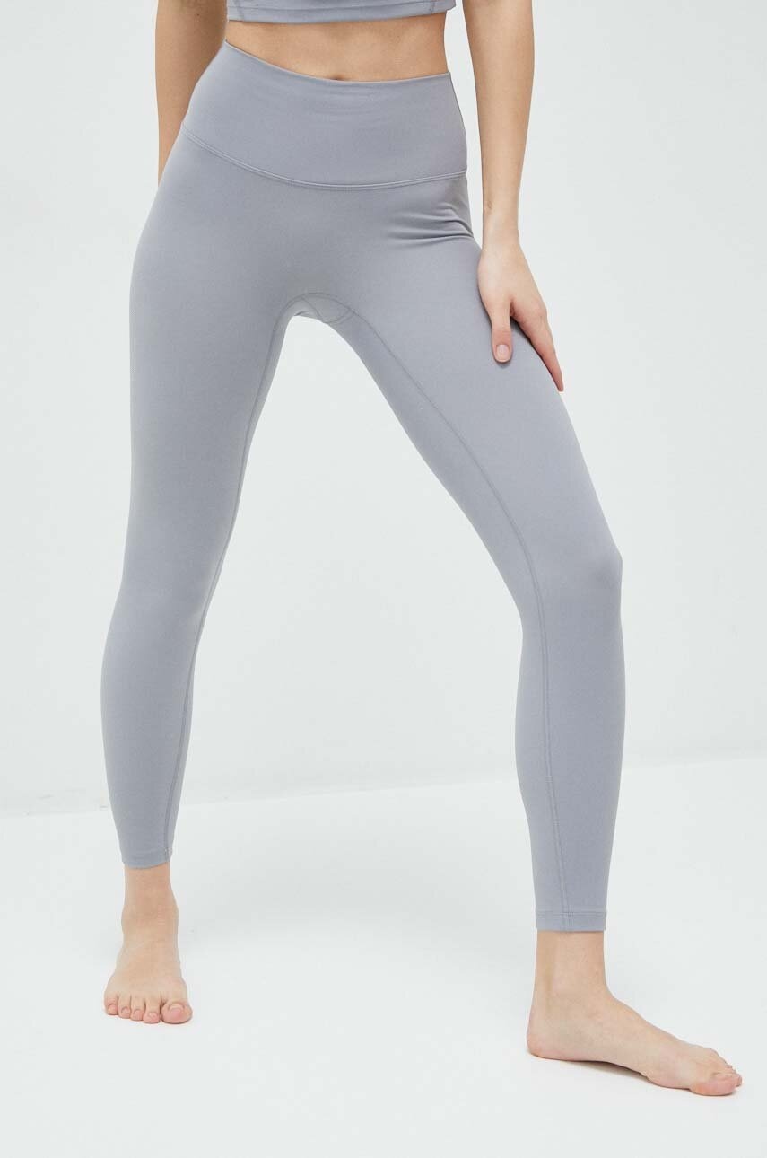 Joy in me jambiere de yoga Oneness Ease culoarea gri, neted, Oneness Ease 7/8
