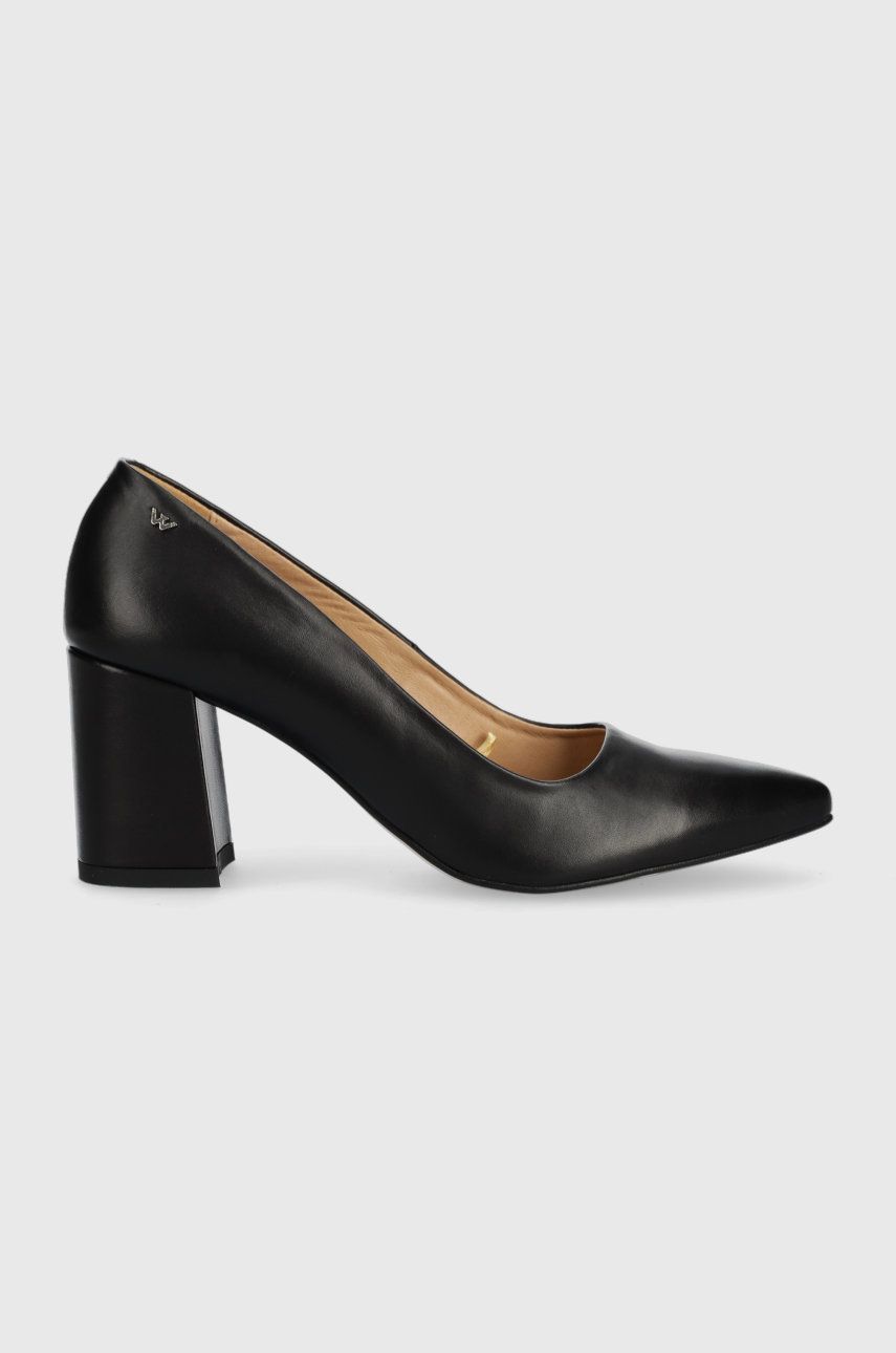 Wojas pantofi de piele culoarea negru, cu toc drept Answear 2023-06-07