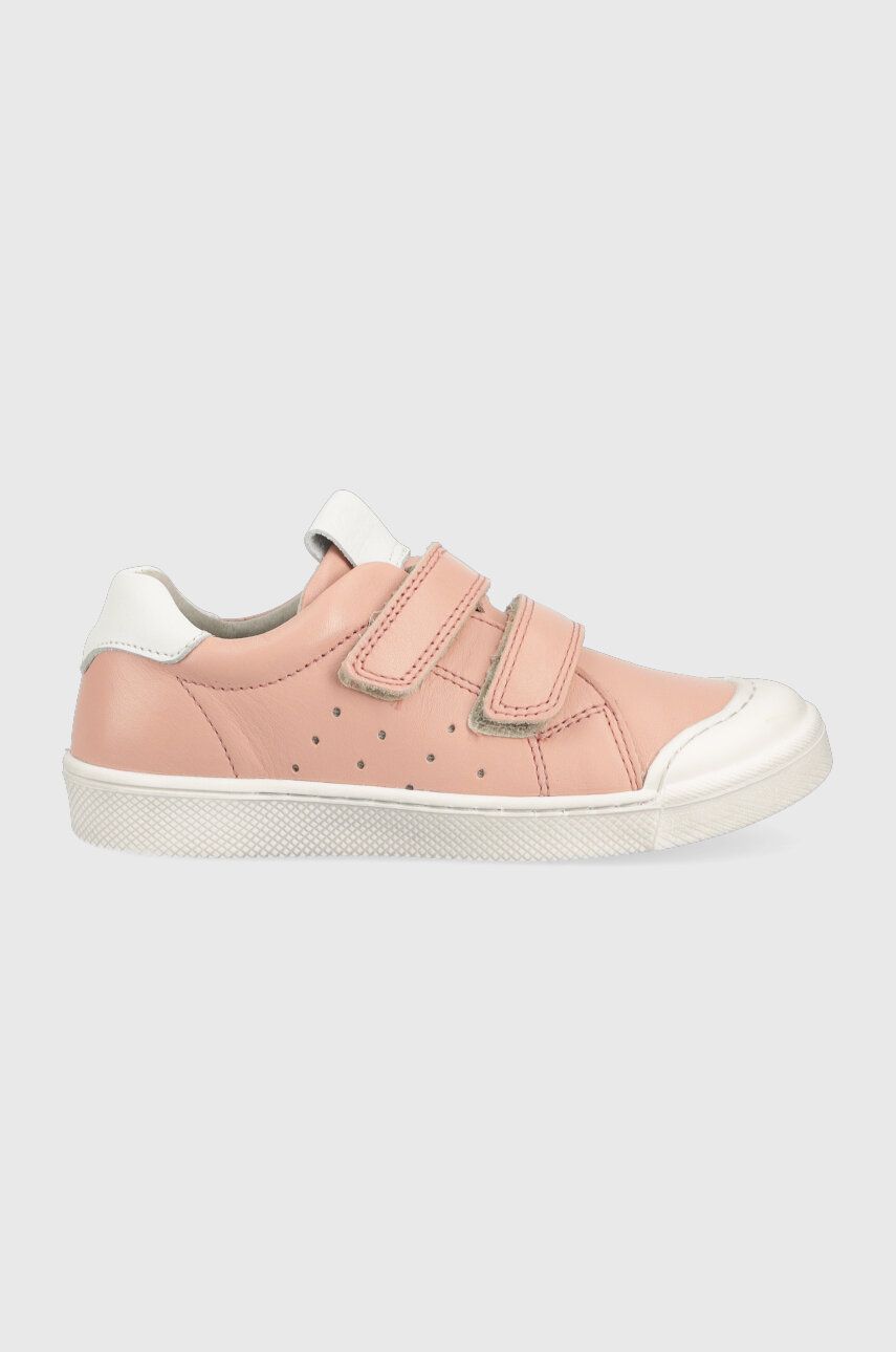 Dětské kožené sneakers boty Froddo růžová barva - růžová -  Svršek: Přírodní kůže Vnitřek: