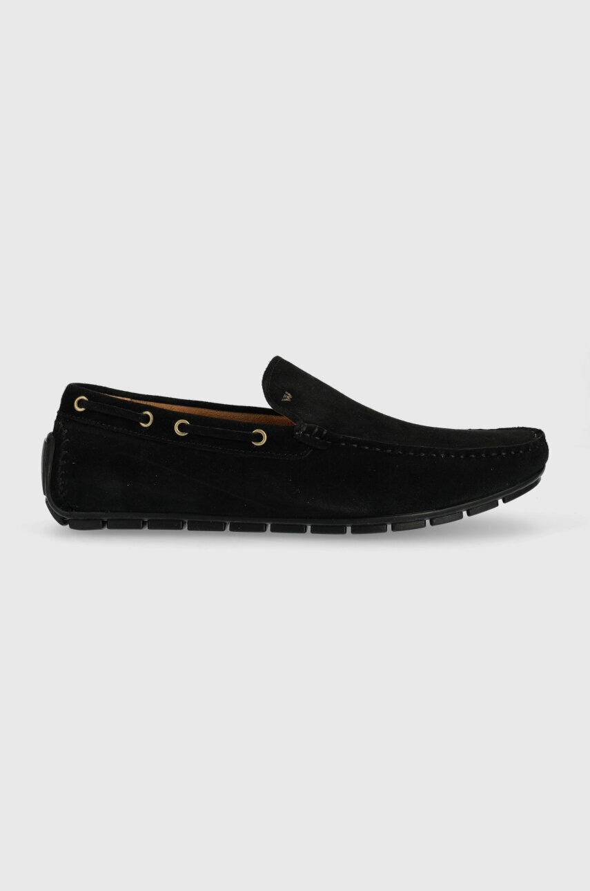 Wojas Mocasini Din Piele Intoarsa Barbati, Culoarea Negru, 1004761