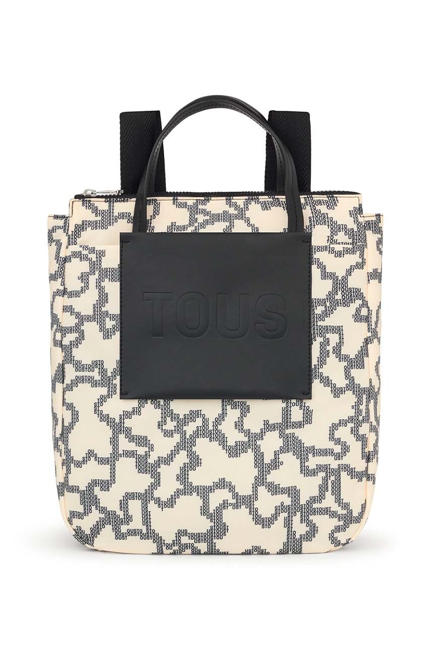 Tous rucsac femei, culoarea bej, mare, cu model 2001851501