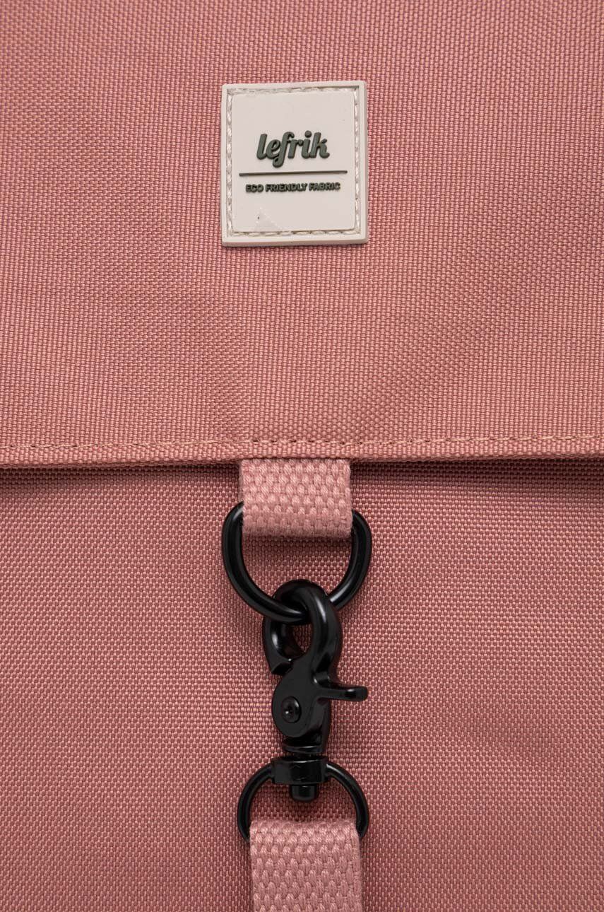 Lefrik plecak kolor różowy duży gładki