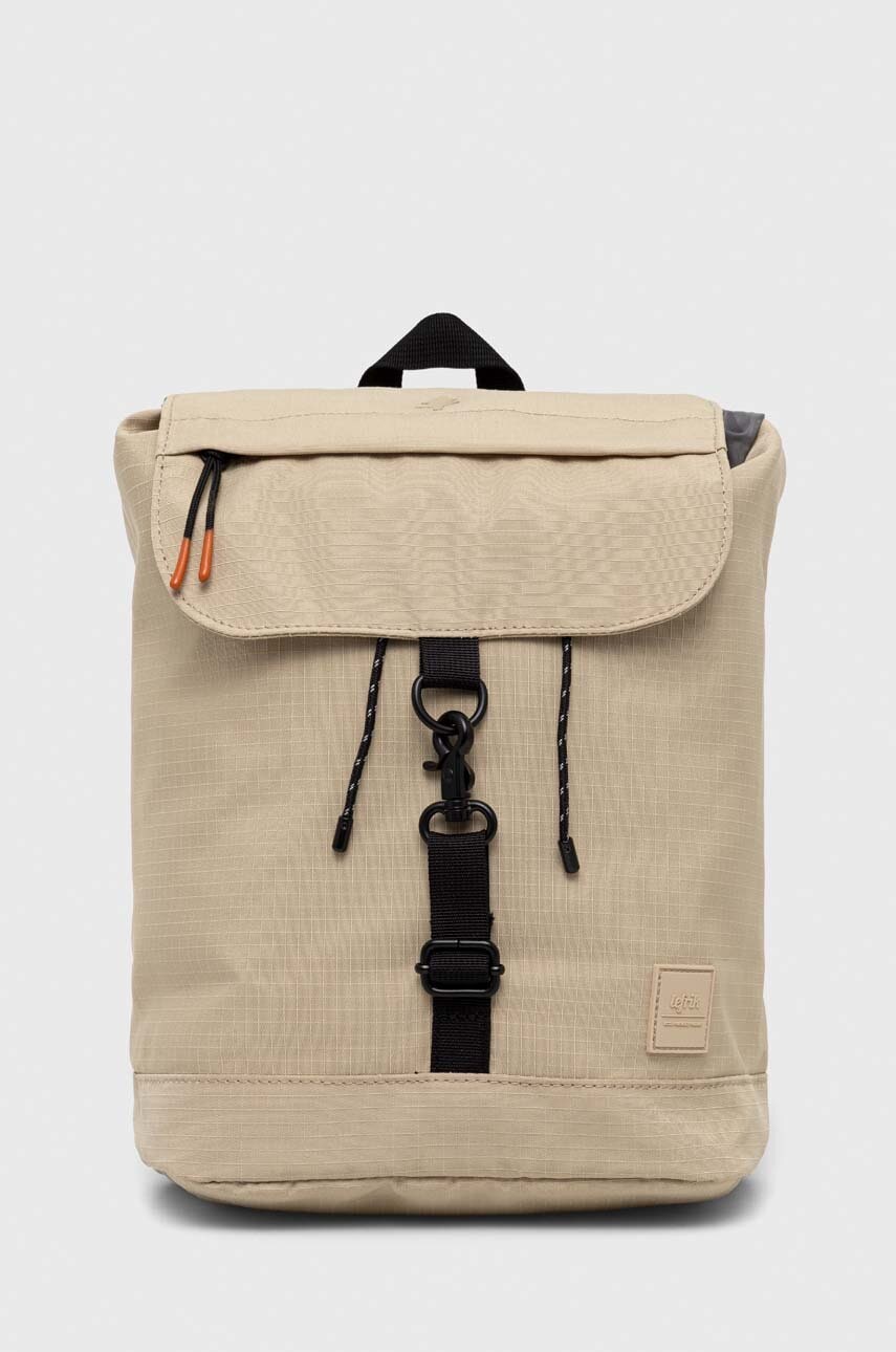 Lefrik rucsac culoarea bej, mare, neted Lefrik rucsac culoarea bej, mare, neted