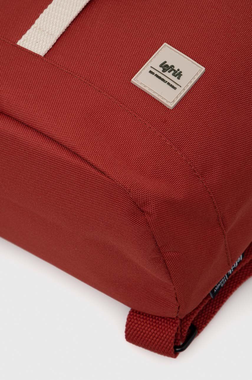 Lefrik plecak kolor czerwony duży gładki