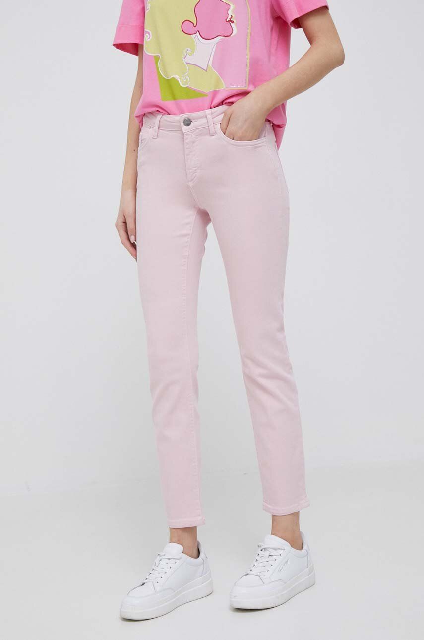 Rich & Royal jeansi femei, culoarea roz answear.ro