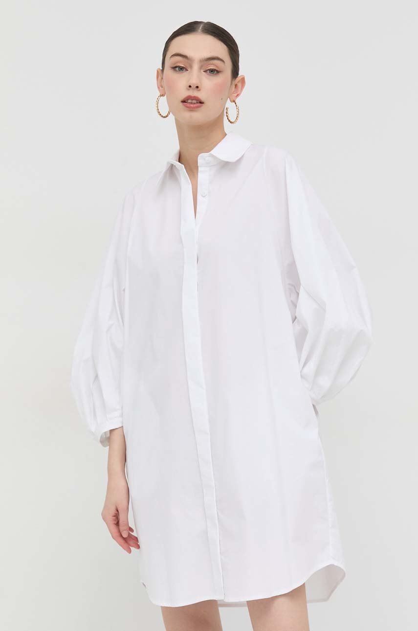 

Хлопковое платье Silvian Heach цвет белый mini oversize