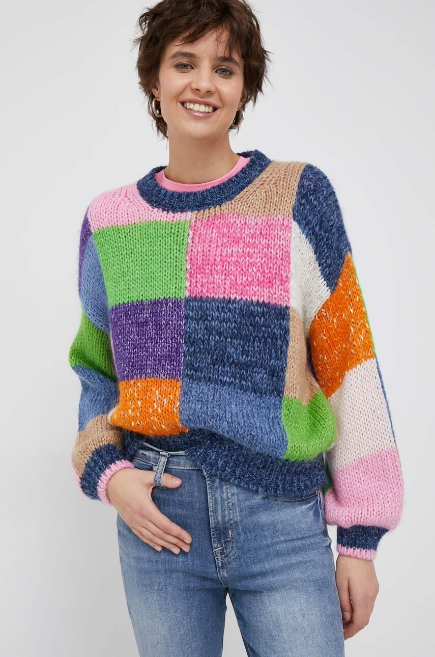Rich & Royal pulover din amestec de lana femei, călduros amestec