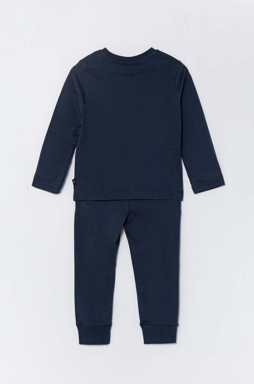 Детская хлопковая пижама Lego цвет синий с принтом