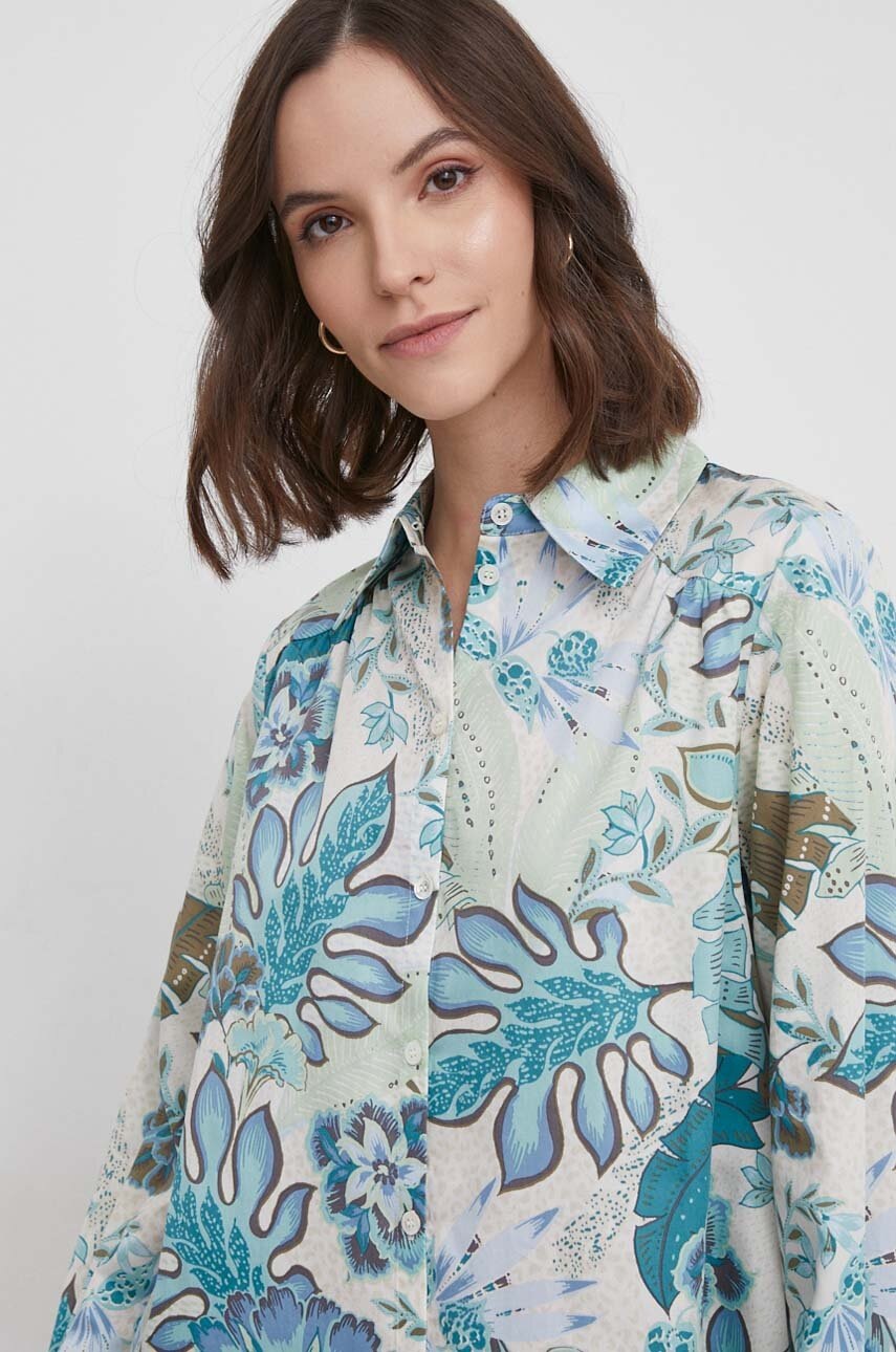 Βαμβακερό πουκάμισο Mos Mosh χρώμα: πράσινο φωτογραφία