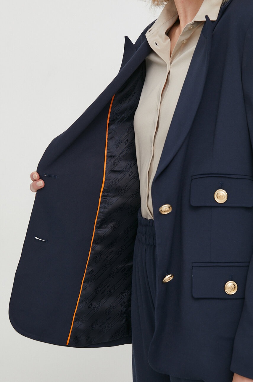 Σακάκι Mos Mosh χρώμα: ναυτικό μπλε φωτογραφία