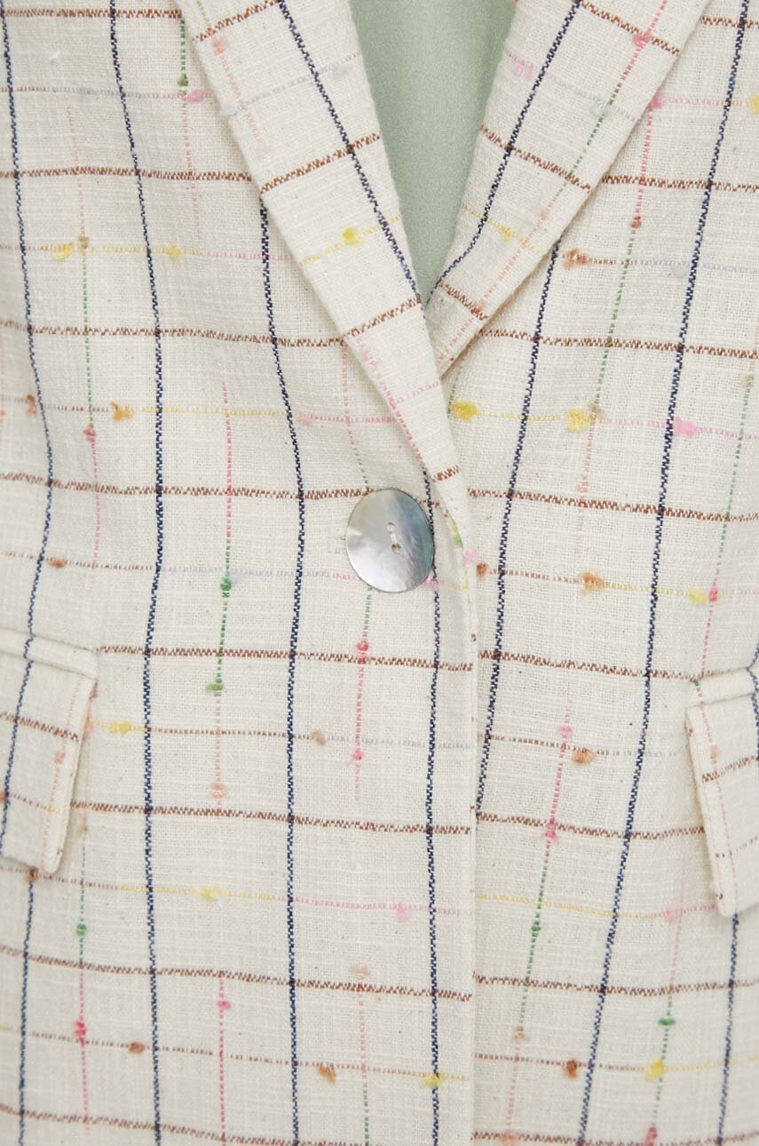 Σακάκι Mos Mosh χρώμα: μπεζ φωτογραφία