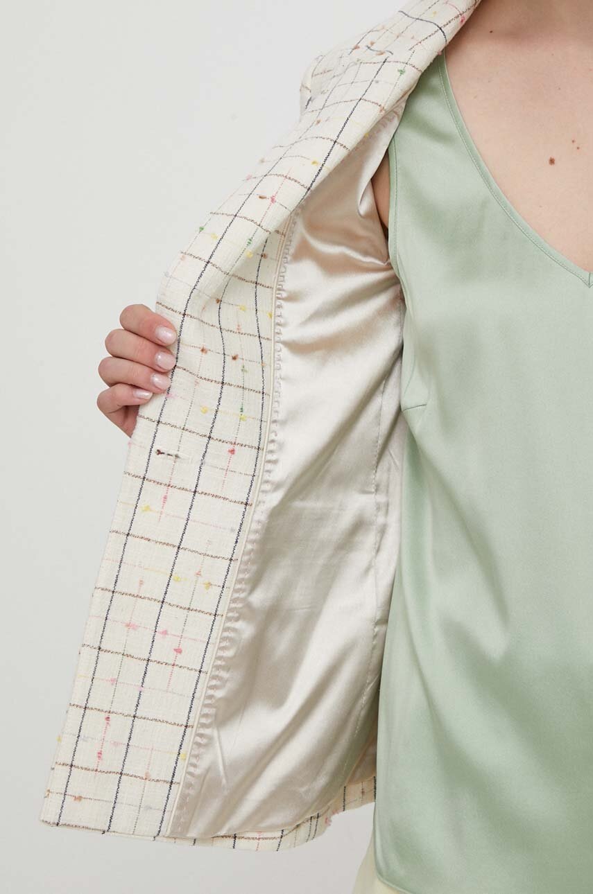 Σακάκι Mos Mosh χρώμα: μπεζ φωτογραφία