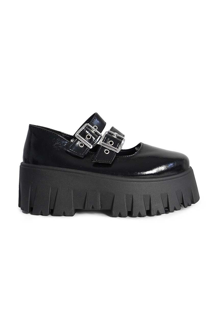 Altercore pantof Skarde femei, culoarea negru, cu platforma, Skarde