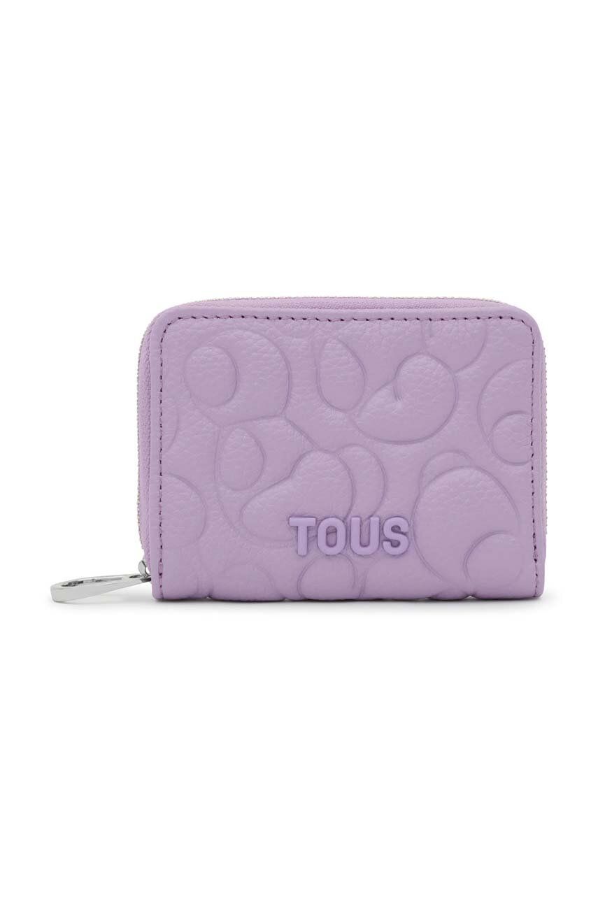 Tous portofel de piele femei, culoarea violet 2002025029