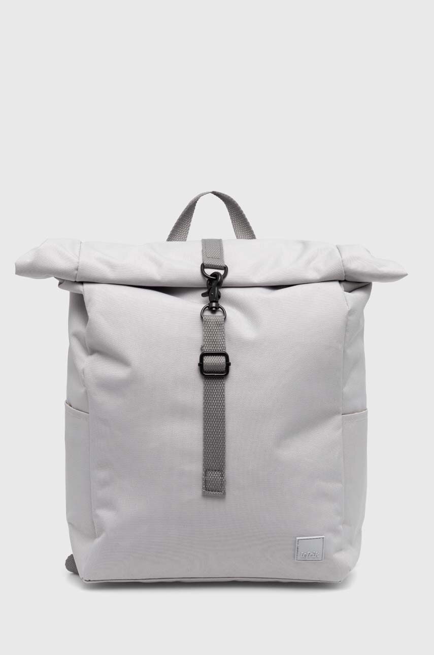 Lefrik rucsac ROLL MINI STRIPES culoarea gri, mare, neted Lefrik rucsac ROLL MINI STRIPES culoarea gri, mare, neted